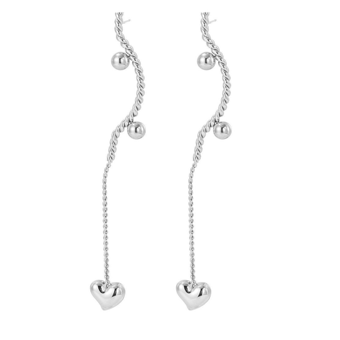 PENDIENTES ACERO CORAZÓN